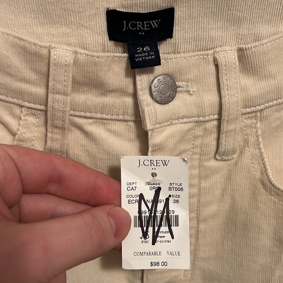 J. Crew Factory Corduroy Full-Length Essential Straight Pant - Picture 5 of 11